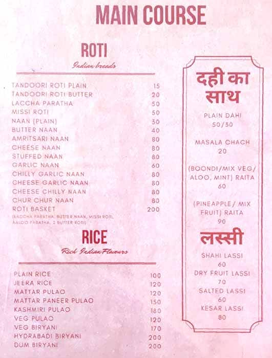 Khalsa Punjabi Pure Veg menu