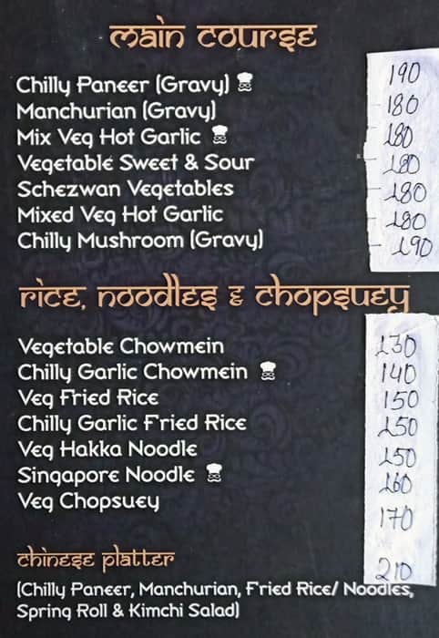 Pakwan - A Royal Veg Restaurant menu