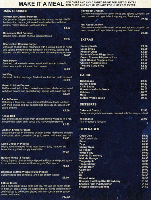 Menu at Roast & Co restaurant, London