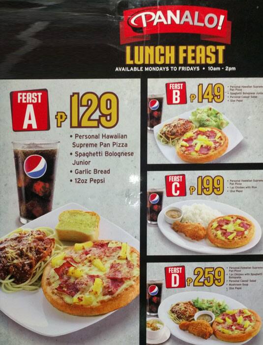 Pizza Hut Menu Menu For Pizza Hut Marikina Heights Marikina