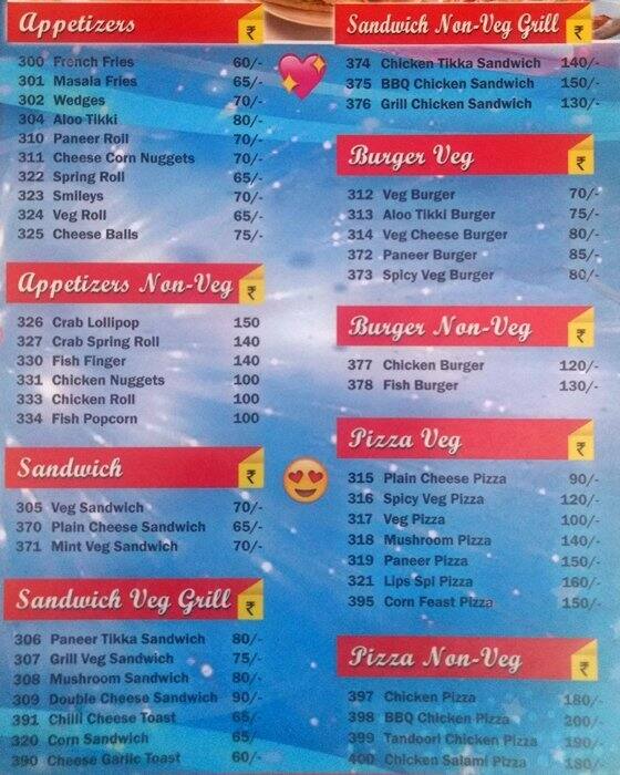 Lips Menu, Menu for Lips, Royapuram, Chennai Zomato