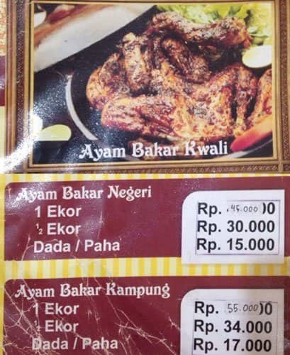  Ayam Kremes Bu Tjondro Menu Menu for Ayam Kremes Bu 