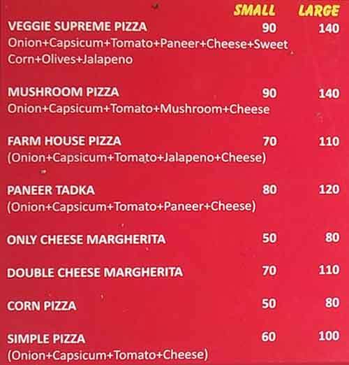 Menu of Chicken Shawarma Co., Jail Road, New Delhi