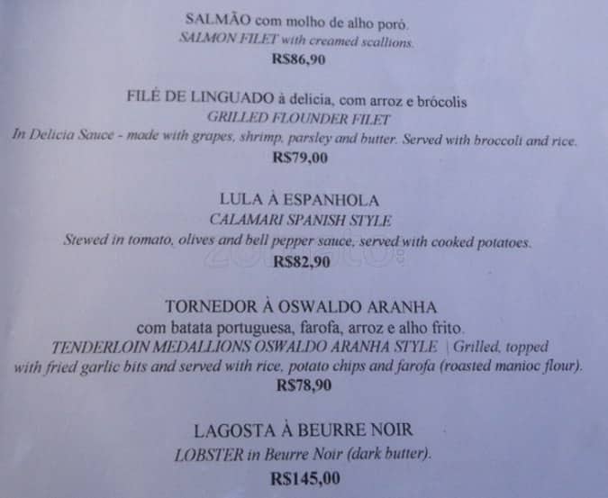 Beto - Bar e Restaurante cardápio