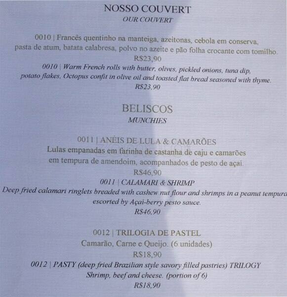 Beto - Bar e Restaurante cardápio