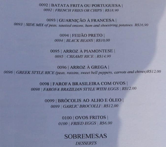 Beto - Bar e Restaurante cardápio