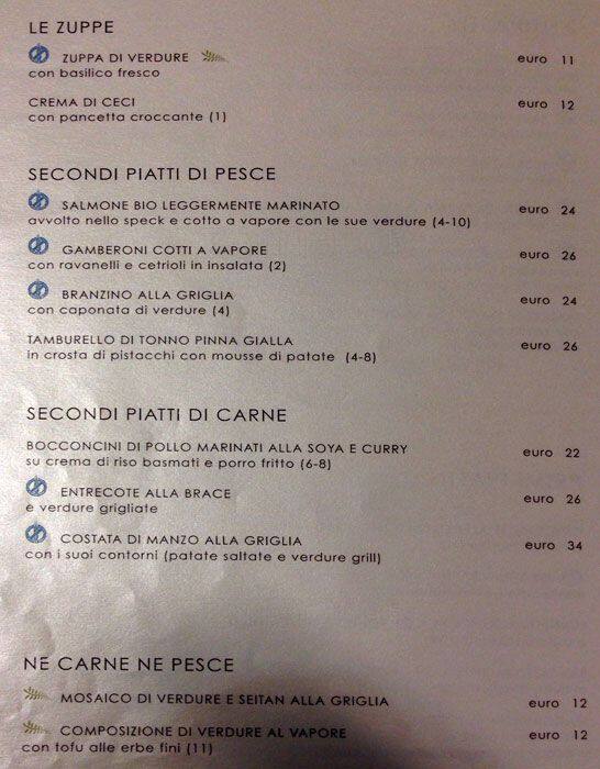 Menu di Starhotels Echo Bar 