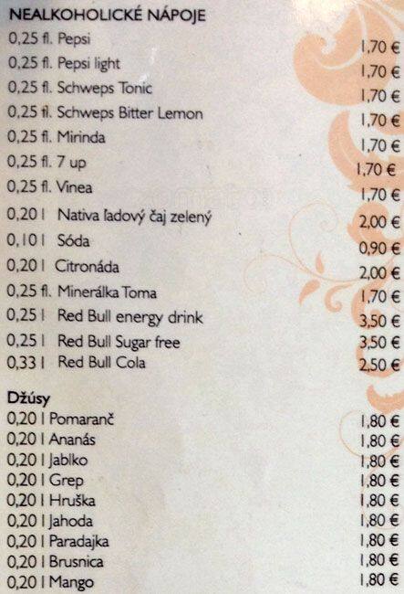 Menu de Channels Club