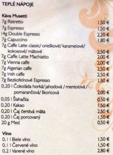 Menu de Channels Club