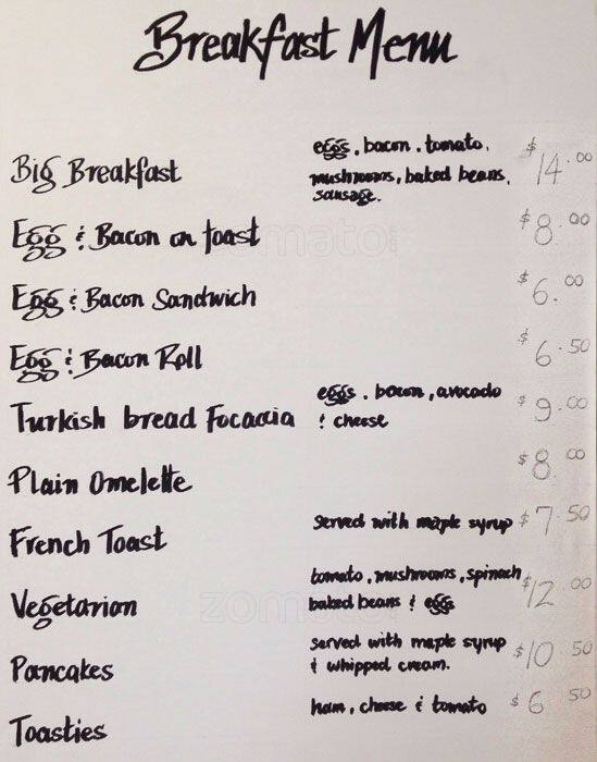Mimi's Cafe menu