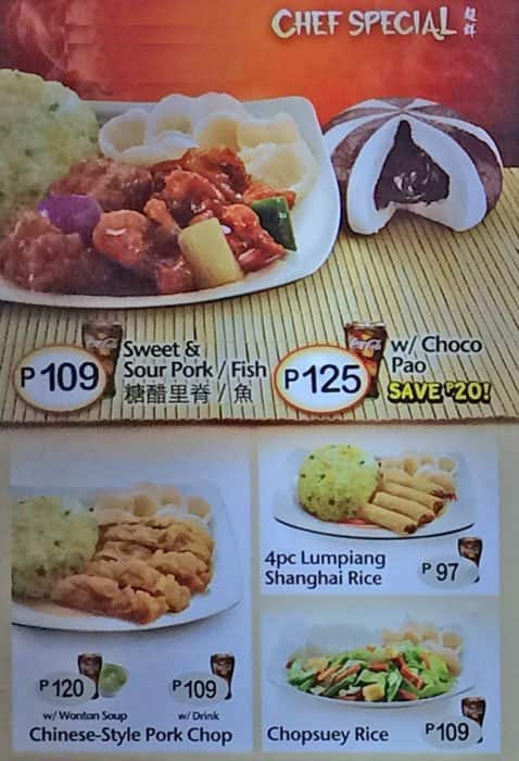 Chowking Menu, Menu for Chowking, Guadalupe, Cebu City - Zomato Philippines