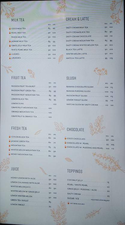 Coco Fresh Tea And Juice Menu Menu For Coco Fresh Tea And Juice Del Monte Quezon City Zomato 7106