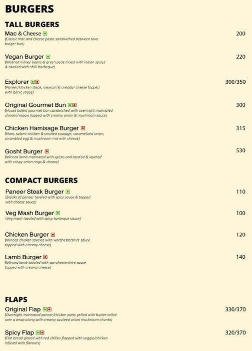 Menu at Tovo Canteen, Chennai, Block AF