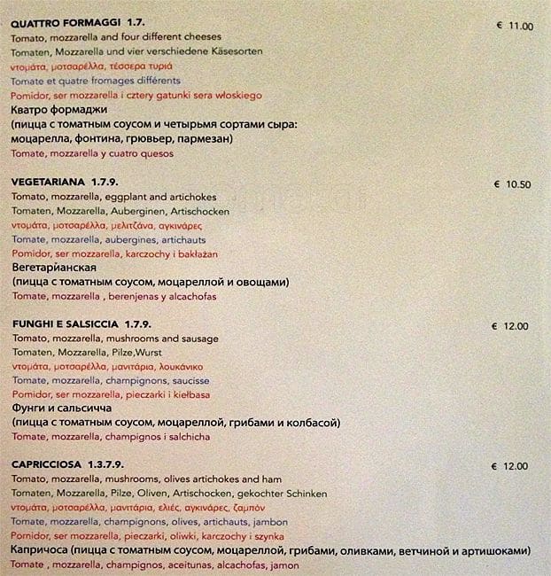 Menu di Bibamus 