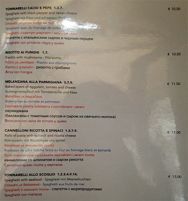 Menu di Bibamus 