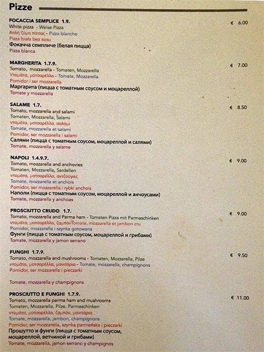 Menu di Bibamus 