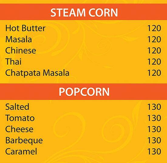 Simply Corn menu