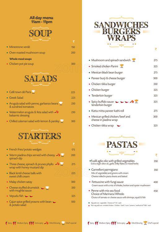 New Town Coffee House Menu Menu For New Town Coffee House Akkarai Chennai