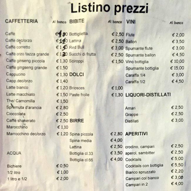 Menu di Blu Luna Cafè 