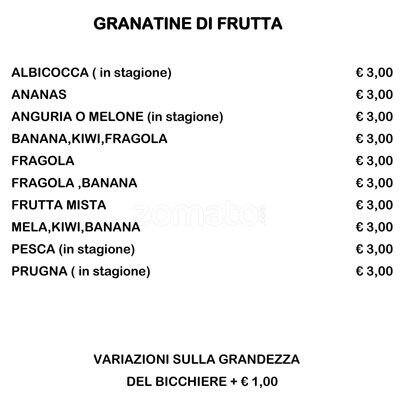 Menu di I Gustosi 