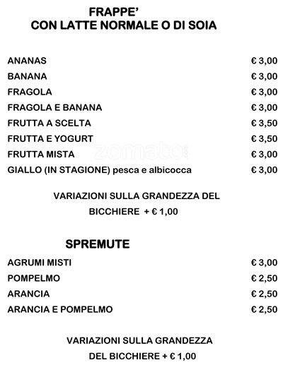 Menu di I Gustosi 