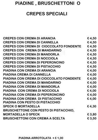 Menu di I Gustosi 