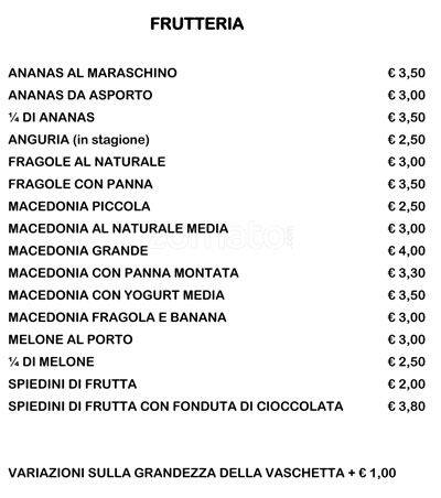 Menu di I Gustosi 