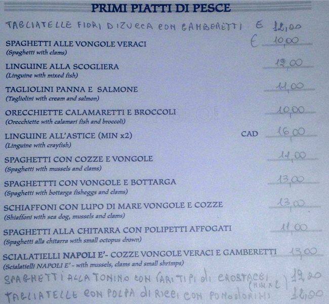 Menu di Pagliuca Ilaria 