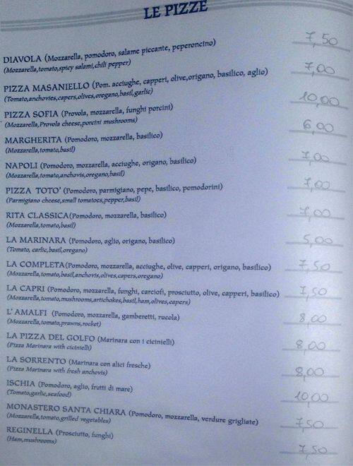 Menu di Pagliuca Ilaria 