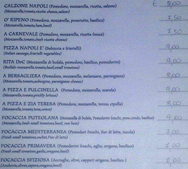 Menu di Pagliuca Ilaria 