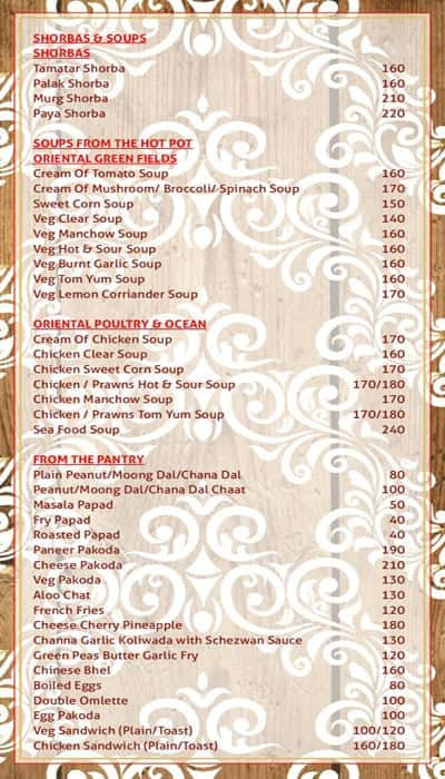 The Bombay Dhaba Menu Menu For The Bombay Dhaba Upvan Thane