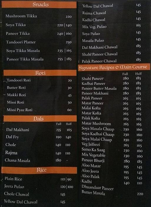 Kake Di Hatti Menu, Menu for Kake Di Hatti, Netaji Subhash Place, New ...