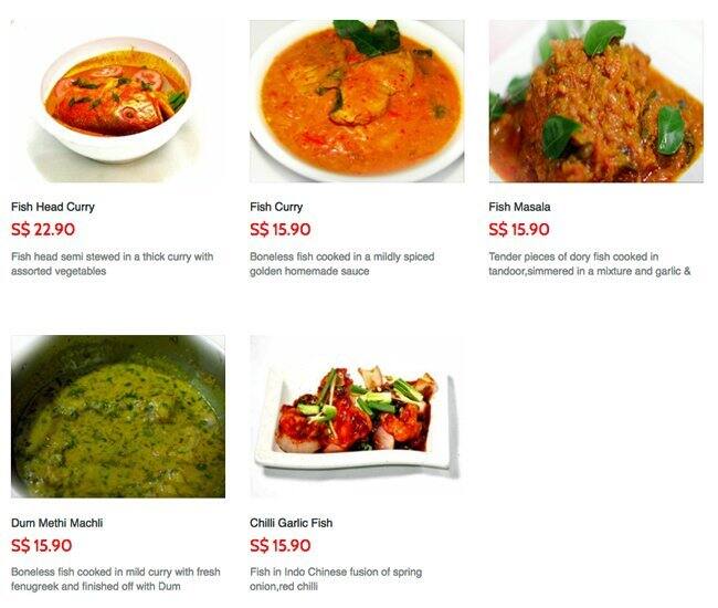 Indian Curry メニュー