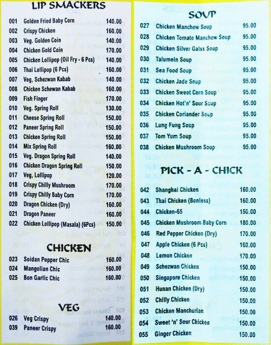 Chopsticks Menu, Menu for Chopsticks, Vikhroli, Mumbai Zomato