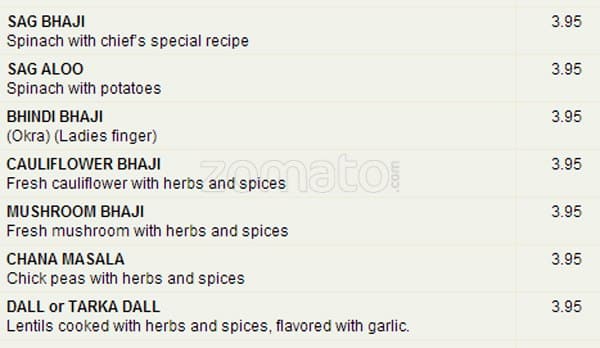 Rajput menu
