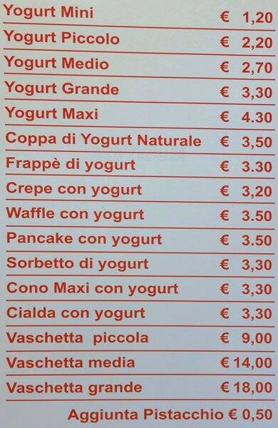 Menu di Sfizioteca 