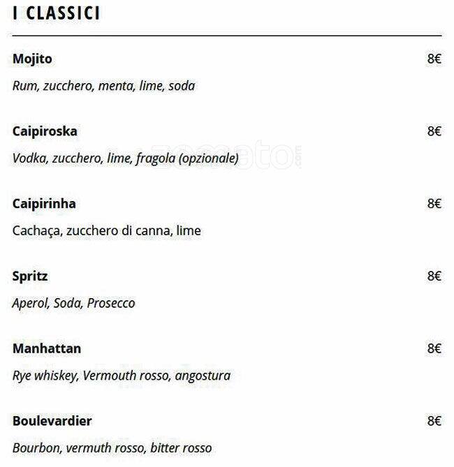 Menu di 692 Osteria & Baretto 