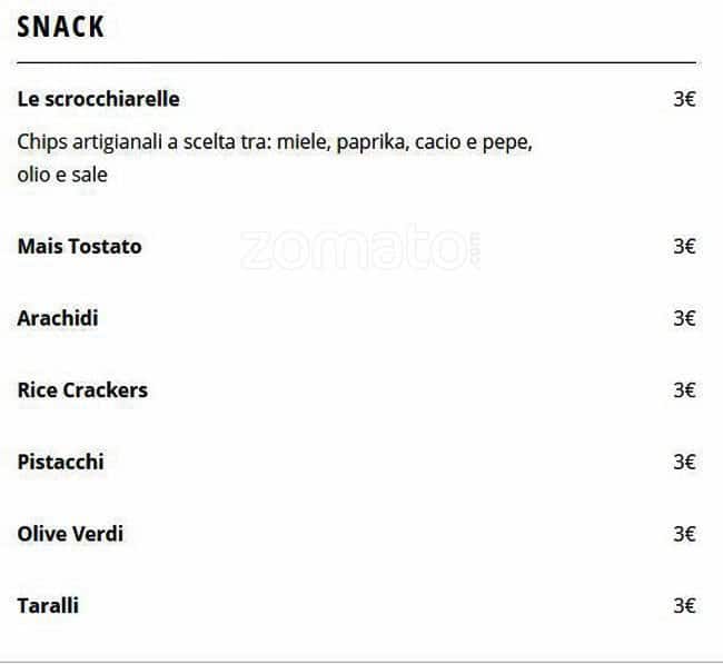 Menu di 692 Osteria & Baretto 