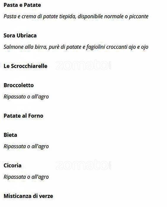 Menu di 692 Osteria & Baretto 