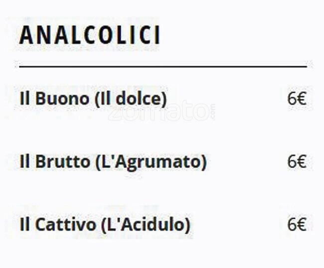 Menu di 692 Osteria & Baretto 