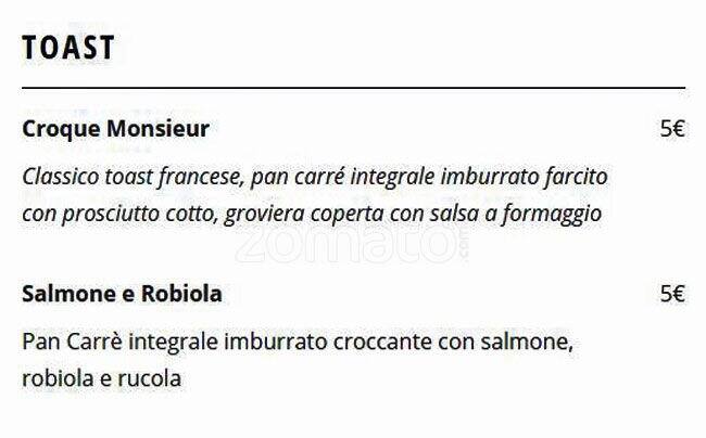 Menu di 692 Osteria & Baretto 