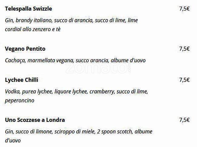 Menu di 692 Osteria & Baretto 