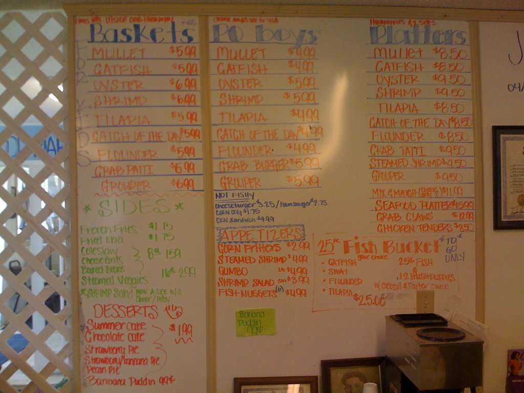 Seafood Platter Deli Menu, Menu for Seafood Platter Deli, Pensacola
