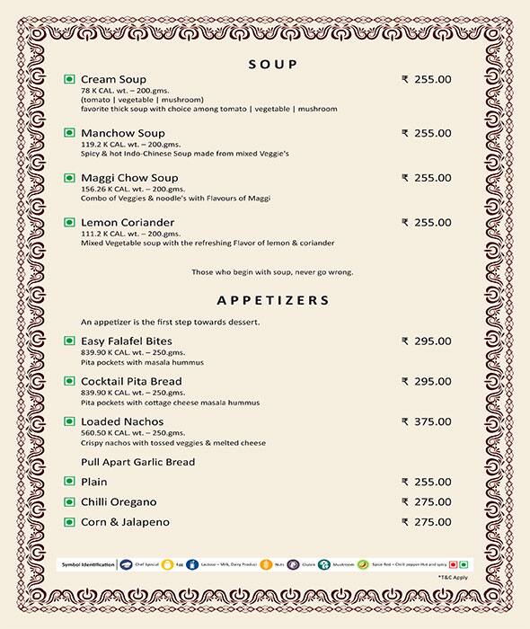 Notomoro menu