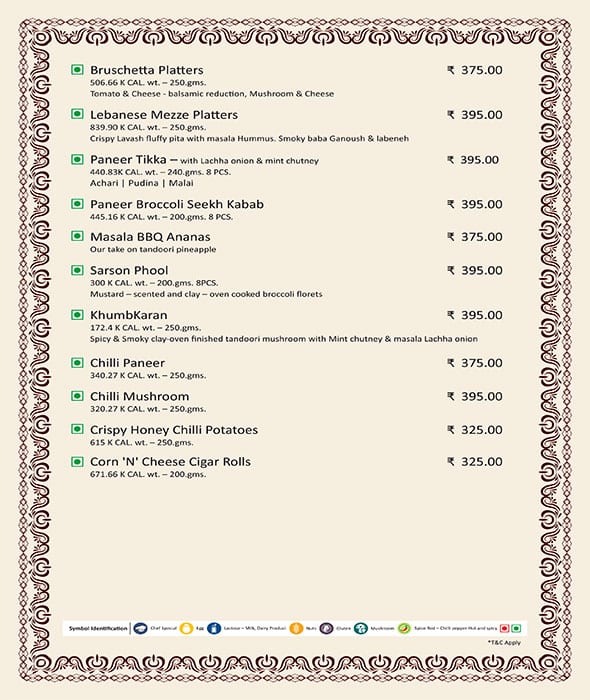 Notomoro menu