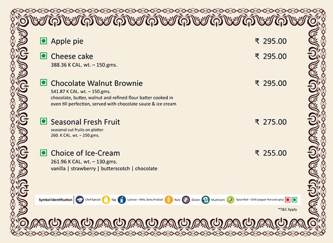 Notomoro menu