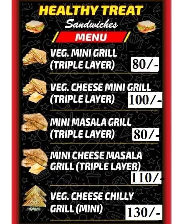 Menu of Healthy Treats, Virar, Mumbai
