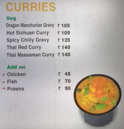 Momoman menu