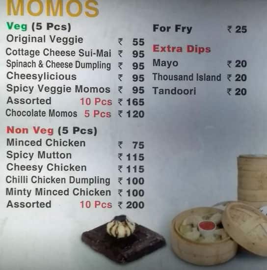 Momoman menu