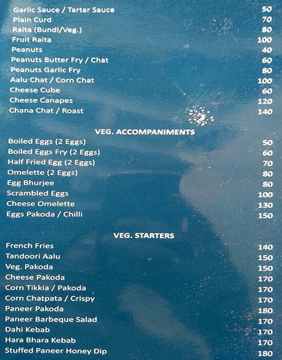 Hats-Off Bar And Restaurant menu